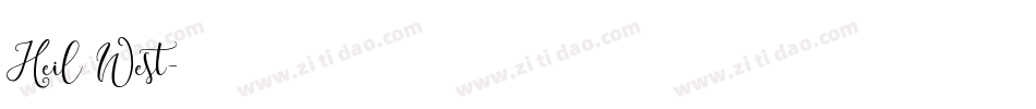 Heil West字体转换